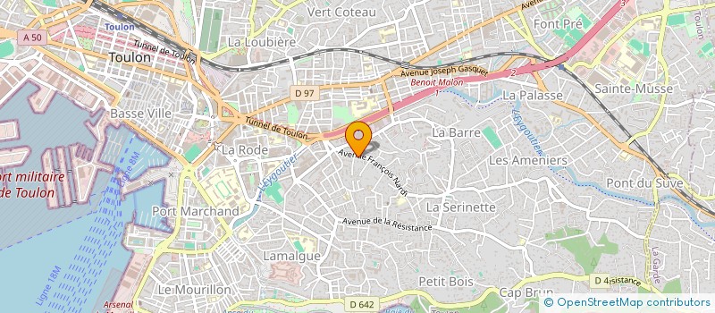 localisation de l'entreprise 2BM HOLDING  TOULON