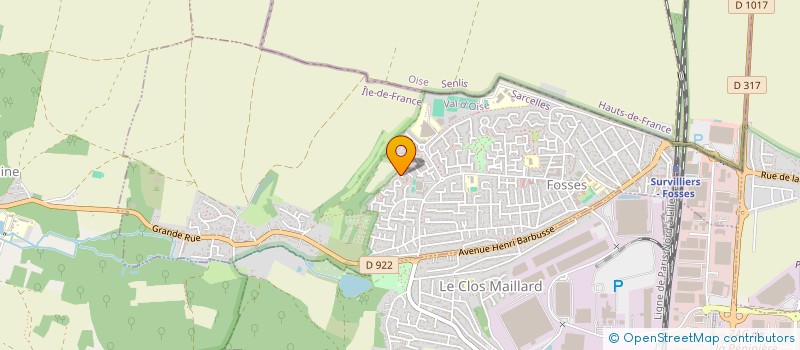 localisation de l'entreprise 2BMI CONSULTING  FOSSES