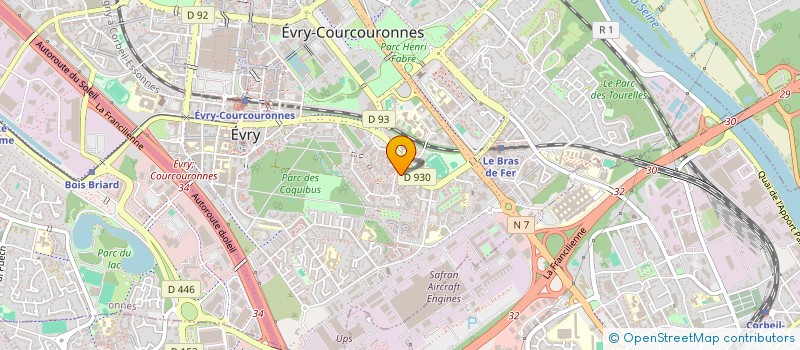 localisation de l'entreprise 2BMR à EVRY-COURCOURONNES