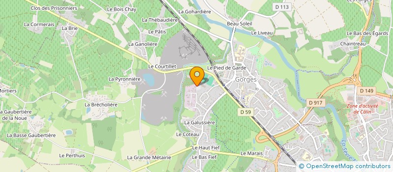 localisation de l'entreprise 2BNEUF  GORGES