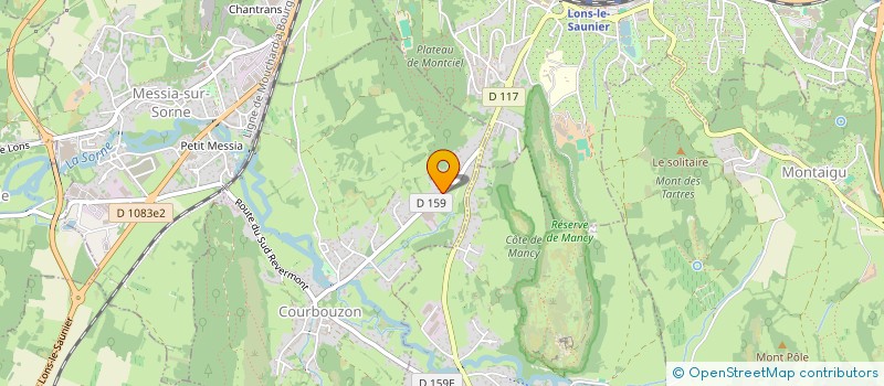 localisation de l'entreprise 2BR  COURBOUZON