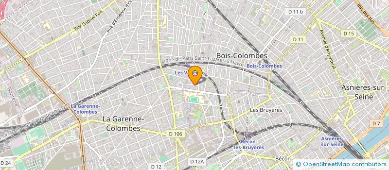 localisation de l'entreprise 2BRH à BOIS-COLOMBES