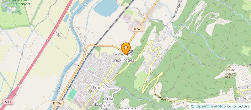 localisation de l'entreprise 2BRI  LE CHAMP-PRES-FROGES