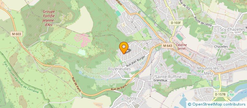 localisation de l'entreprise 2BTM 2019  ROZERIEULLES