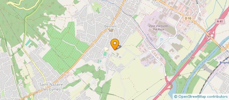 localisation de l'entreprise 2C  BERNIN