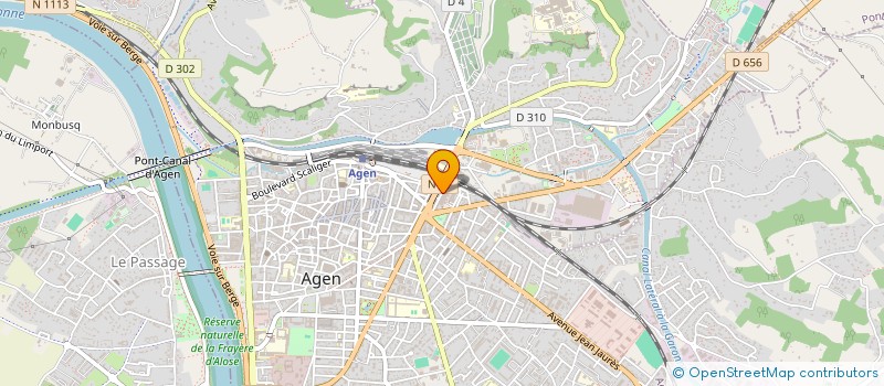 localisation de l'entreprise 2C  AGEN