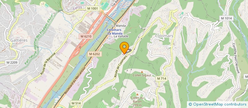 localisation de l'entreprise 2C  COLOMARS