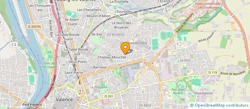 localisation de l'entreprise 2C à VALENCE