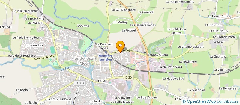 localisation de l'entreprise 2C  MONTFORT-SUR-MEU