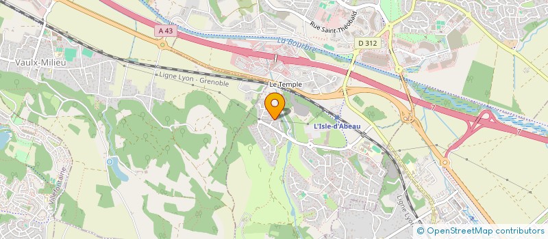 localisation de l'entreprise 2C.A.L.F.  L'ISLE-D'ABEAU