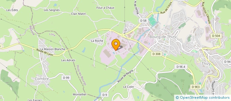 localisation de l'entreprise 2C AGENCEMENT à THIZY-LES-BOURGS