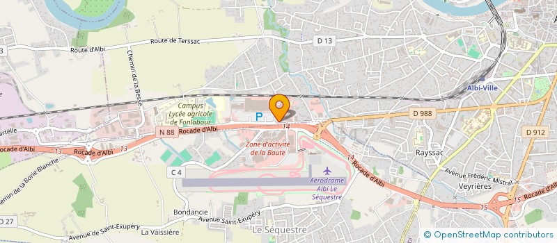 localisation de l'entreprise 2C ALBI à ALBI