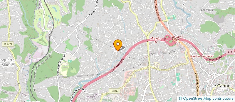 localisation de l'entreprise 2C BATI AZUR à MOUGINS