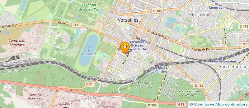 localisation de l'entreprise 2C BUILDING à VERSAILLES