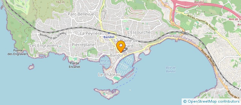 localisation de l'entreprise 2C COIFFURE  BANDOL