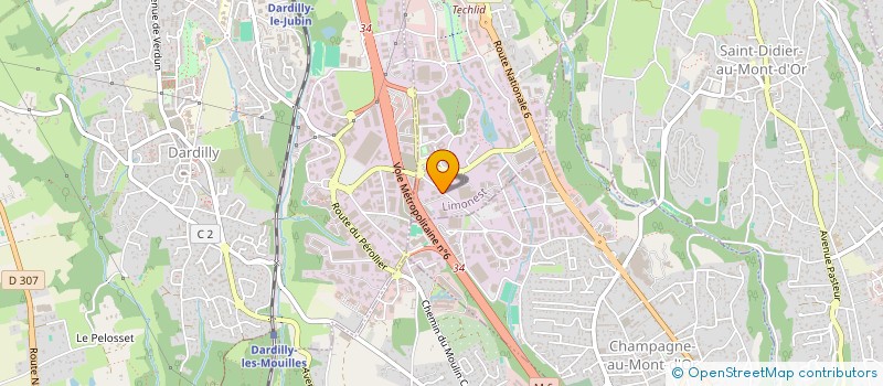 localisation de l'entreprise 2C CONSEILS  DARDILLY