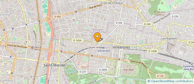 localisation de l'entreprise 2C DEMARCHES à VINCENNES