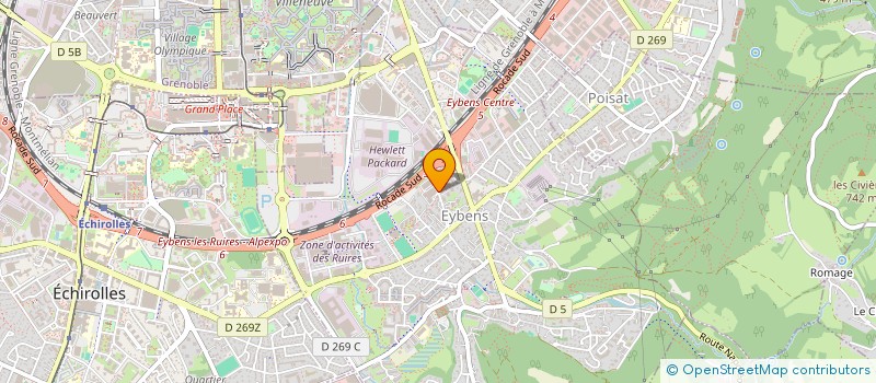 localisation de l'entreprise 2C DES ALPES  EYBENS