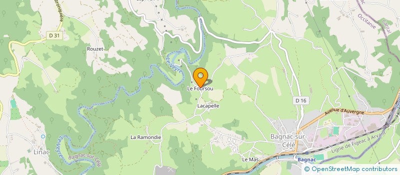 localisation de l'entreprise 2C DEVELOPPEMENT  BAGNAC-SUR-CELE