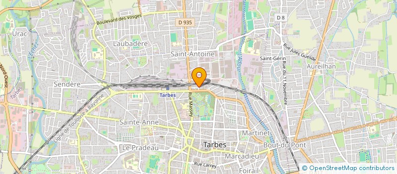 localisation de l'entreprise 2C FITNESS à TARBES