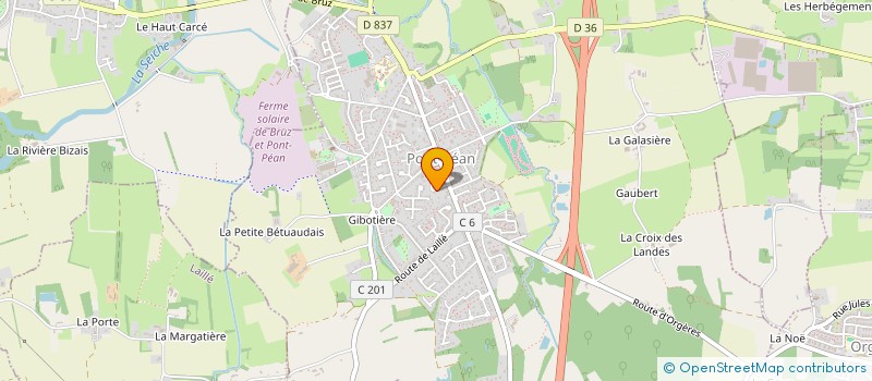 localisation de l'entreprise 2C FORMA  PONT-PEAN