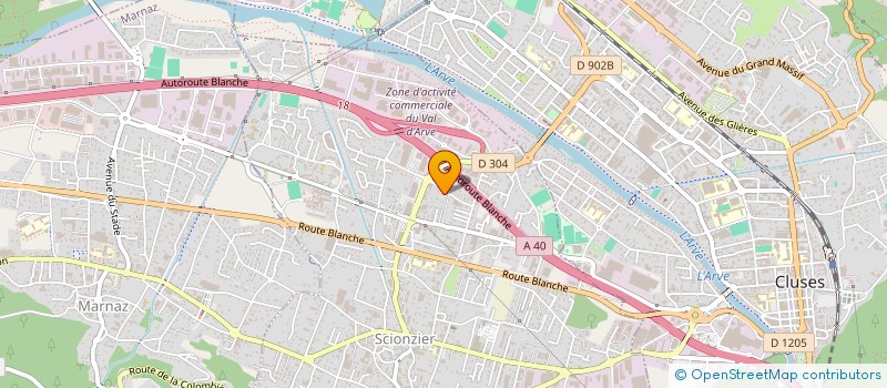 localisation de l'entreprise 2C GESTION  SCIONZIER