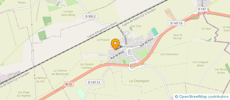 localisation de l'entreprise 2C HOUDAN  MARCHEZAIS