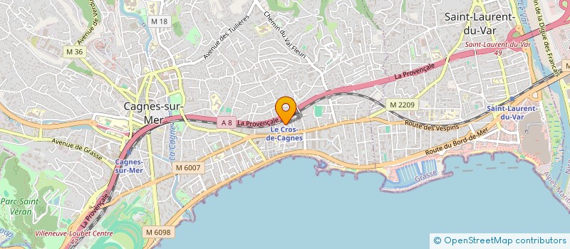 localisation de l'entreprise 2C IMMO à CAGNES-SUR-MER