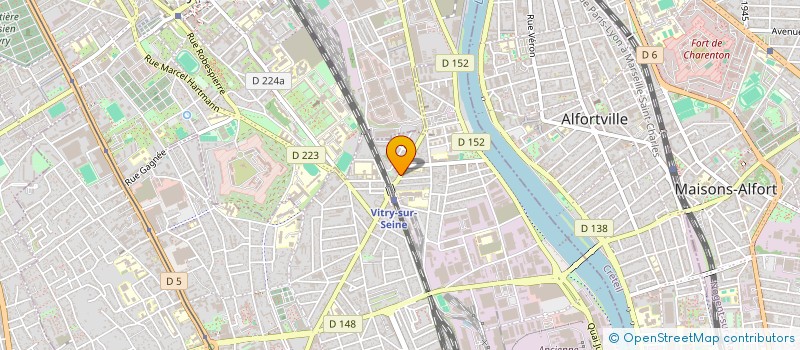 localisation de l'entreprise 2C IMMO à VITRY-SUR-SEINE