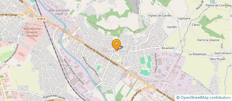 localisation de l'entreprise 2C IMMO  BON-ENCONTRE