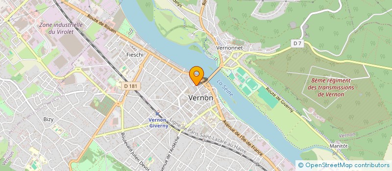 localisation de l'entreprise 2C IMMOBILIER  VERNON