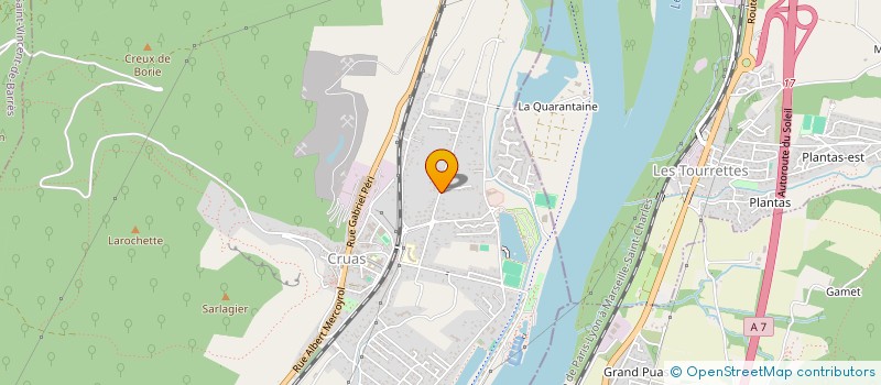 localisation de l'entreprise 2C IMMOBILIER  CRUAS