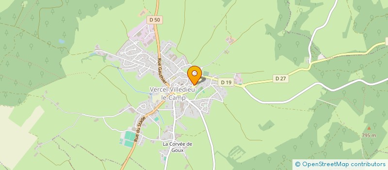 localisation de l'entreprise 2C INVEST  VERCEL-VILLEDIEU-LE-CAMP