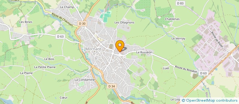 localisation de l'entreprise 2C PERFORMANCE  MORNANT