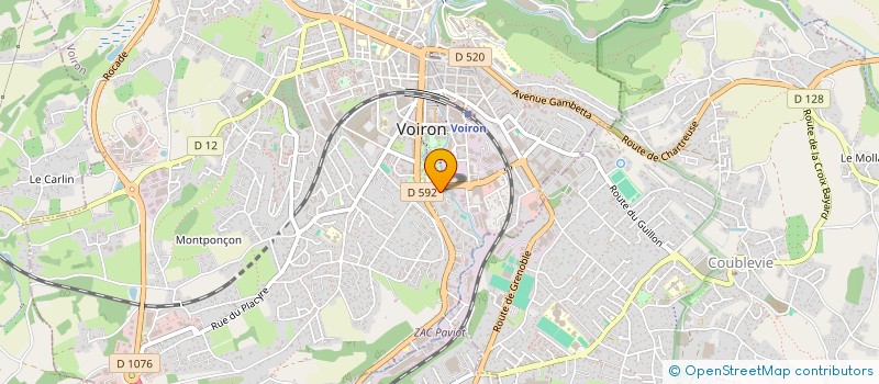 localisation de l'entreprise 2C PRESSING à VOIRON