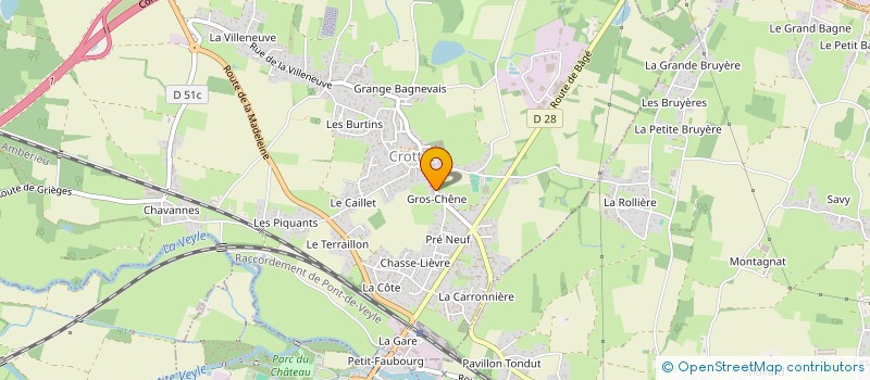 localisation de l'entreprise 2C RECRUTEMENT à CROTTET