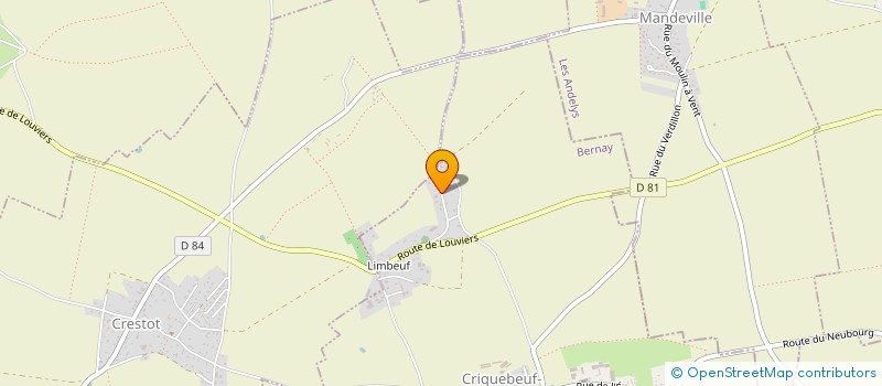 localisation de l'entreprise 2C RENOV'  SAINT-OUEN-DE-THOUBERVILLE