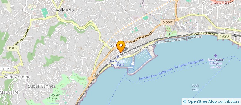 localisation de l'entreprise 2C2F à VALLAURIS