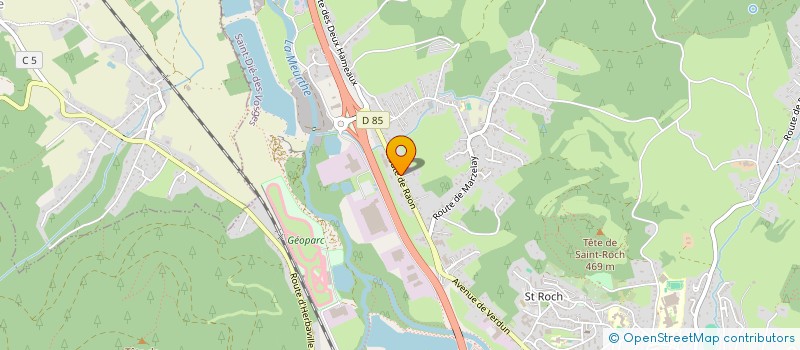 localisation de l'entreprise 2C2F HOLDING  SAINT DIE DES VOSGES