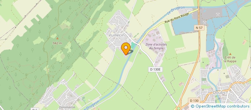 localisation de l'entreprise 2C2G  VUILLECIN