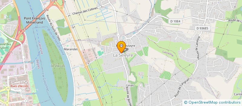 localisation de l'entreprise 2C2P  LATRESNE