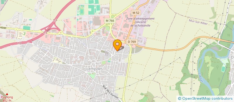 localisation de l'entreprise 2C2S  LEMPDES