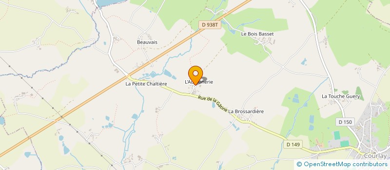 localisation de l'entreprise 2CA INVEST  COURLAY