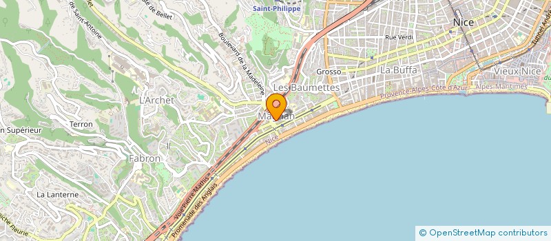 localisation de l'entreprise 2CA RESTAURATION à NICE