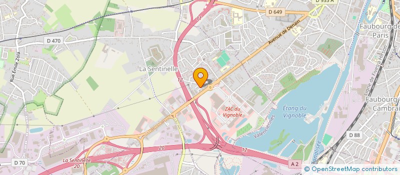 localisation de l'entreprise 2CB IMMO  LA SENTINELLE