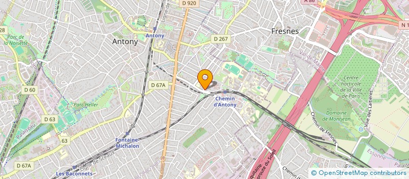 localisation de l'entreprise 2CBAIL IMMOBILIER à ANTONY