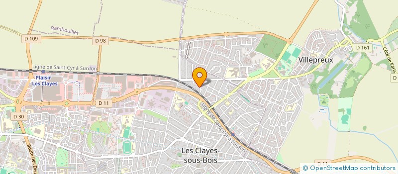 localisation de l'entreprise 2CBF  LES CLAYES-SOUS-BOIS