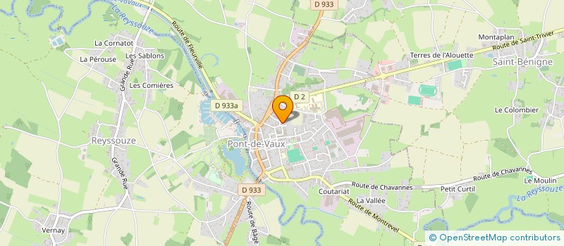 localisation de l'entreprise 2CC SCI GISELE ET GILLES CHAZOT  PONT-DE-VAUX