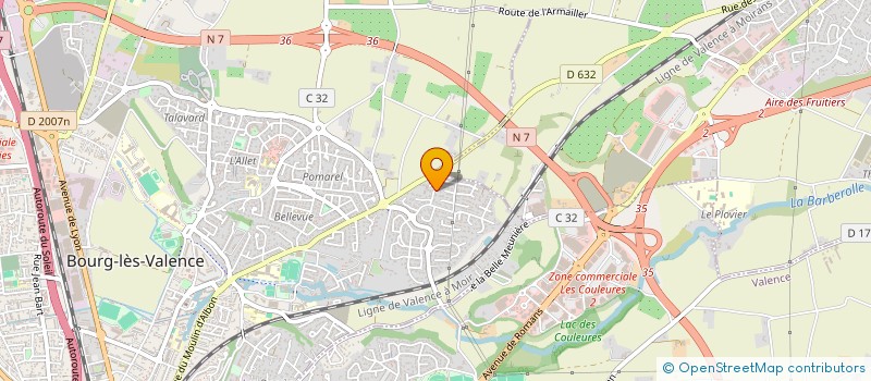 localisation de l'entreprise 2CDM  BOURG-LES-VALENCE