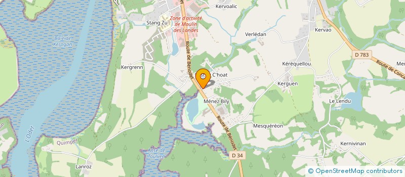 localisation de l'entreprise 2CDP  ROSPORDEN